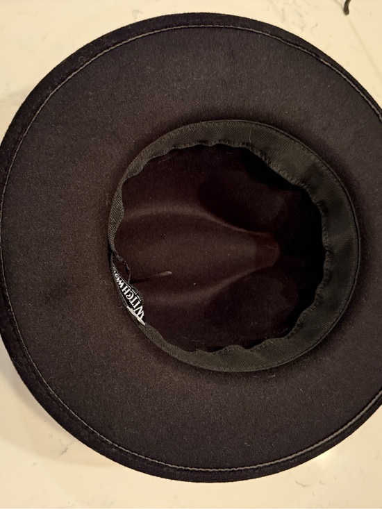 Witchwood Fern Moon Hat Vegan Felt Black Goth Bohemian Goddess main image 7
